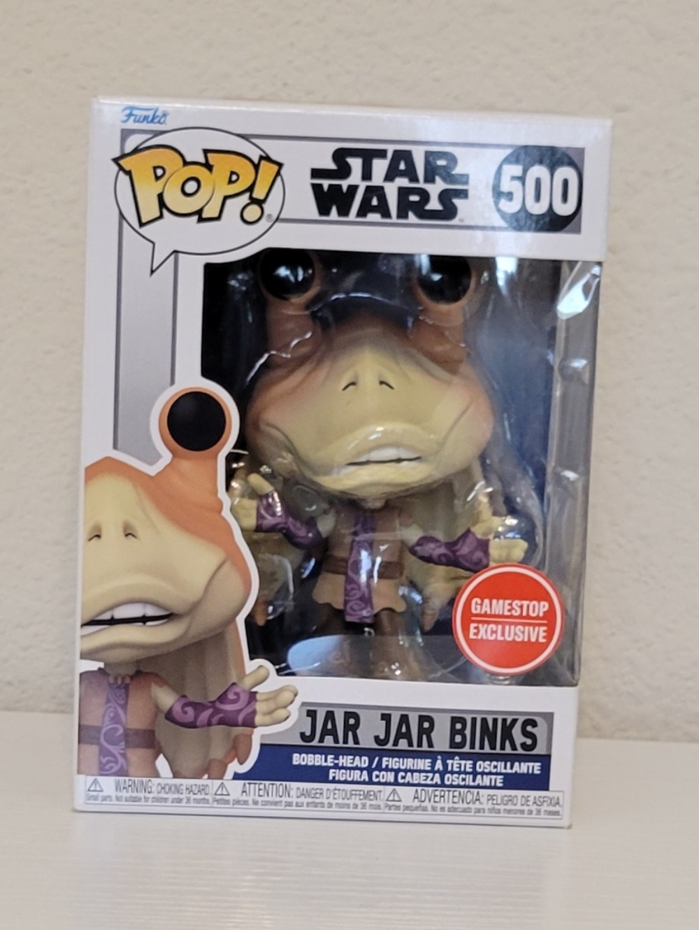 Funko Pop! Star Wars #500 Jar Jar Binks - Tan & Purple